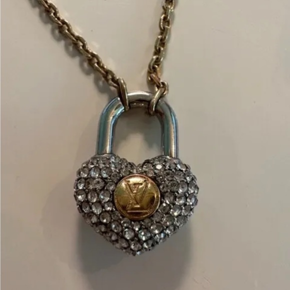 🔥 LOUIS VUITTON Collier Brasserie Crazy In Rock Gold Silver M67275 GP Brac… - Picture 5 of 6